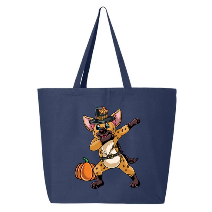 Dabbing Pilgrim Hyena Thanksgiving Gift 25L Jumbo Tote