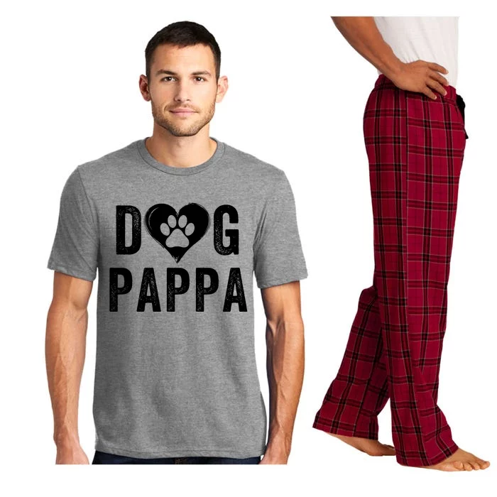 Dog Pappa Happy FatherS Day Dog Lover Puppy Pappa Dog Papp Loving Pappa Dog Par Pajama Set