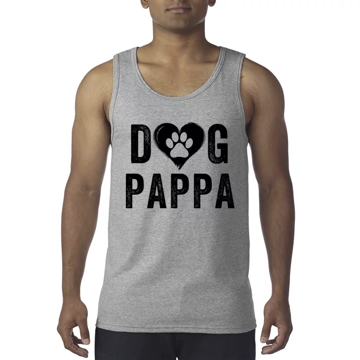 Dog Pappa Happy FatherS Day Dog Lover Puppy Pappa Dog Papp Loving Pappa Dog Par Tank Top