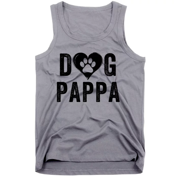 Dog Pappa Happy FatherS Day Dog Lover Puppy Pappa Dog Papp Loving Pappa Dog Par Tank Top