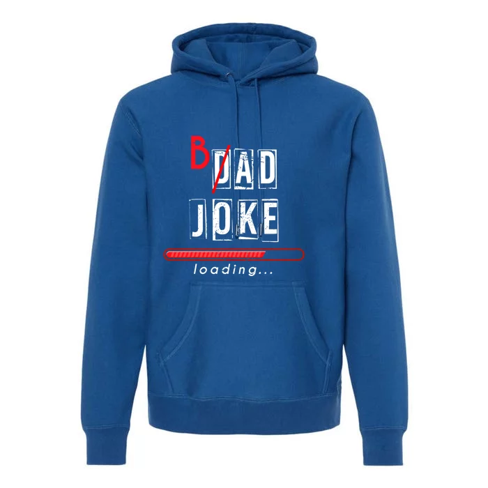 Dad Puns Humorous Dad Fathers Day Gift King Of Dad Jokes Cool Gift Premium Hoodie