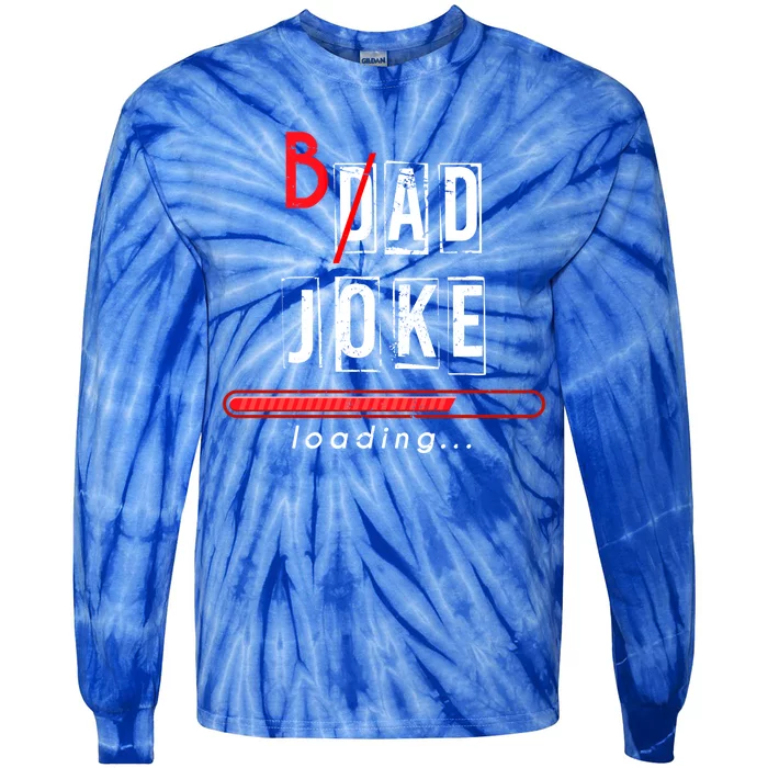 Dad Puns Humorous Dad Fathers Day Gift King Of Dad Jokes Cool Gift Tie-Dye Long Sleeve Shirt