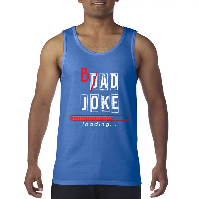 Dad Puns Humorous Dad Fathers Day Gift King Of Dad Jokes Cool Gift Tank Top