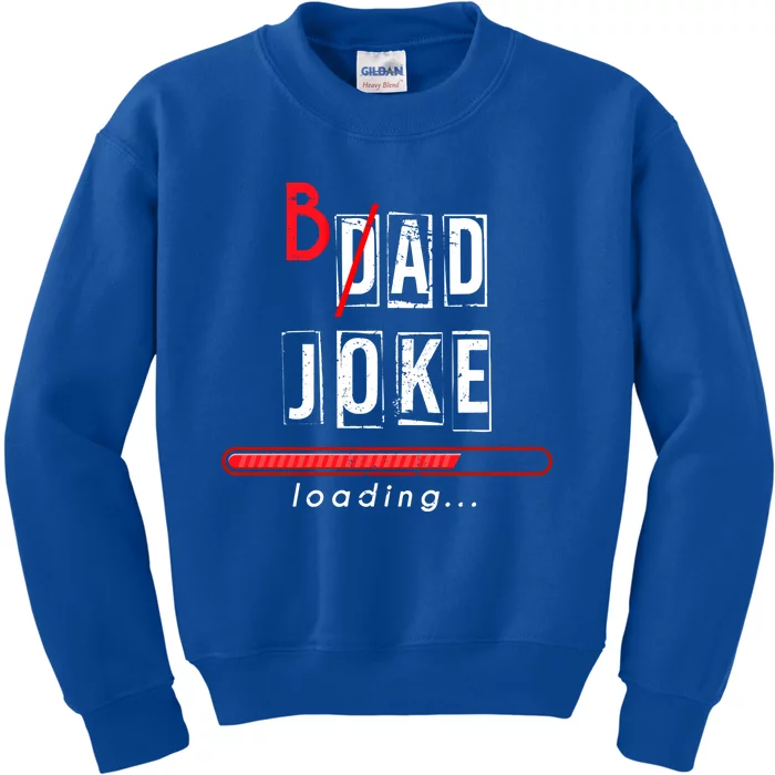 Dad Puns Humorous Dad Fathers Day Gift King Of Dad Jokes Cool Gift Kids Sweatshirt