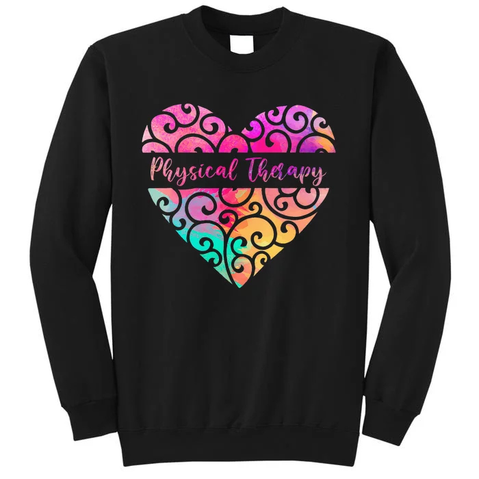 DPT PTA Heart Valentines Day Gift Love Physical Therapy Sweatshirt