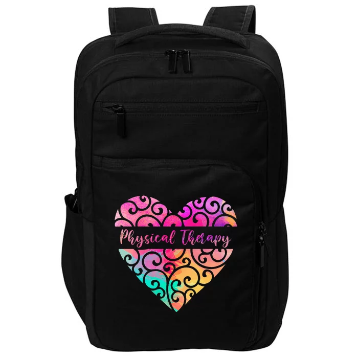 DPT PTA Heart Valentines Day Gift Love Physical Therapy Impact Tech Backpack