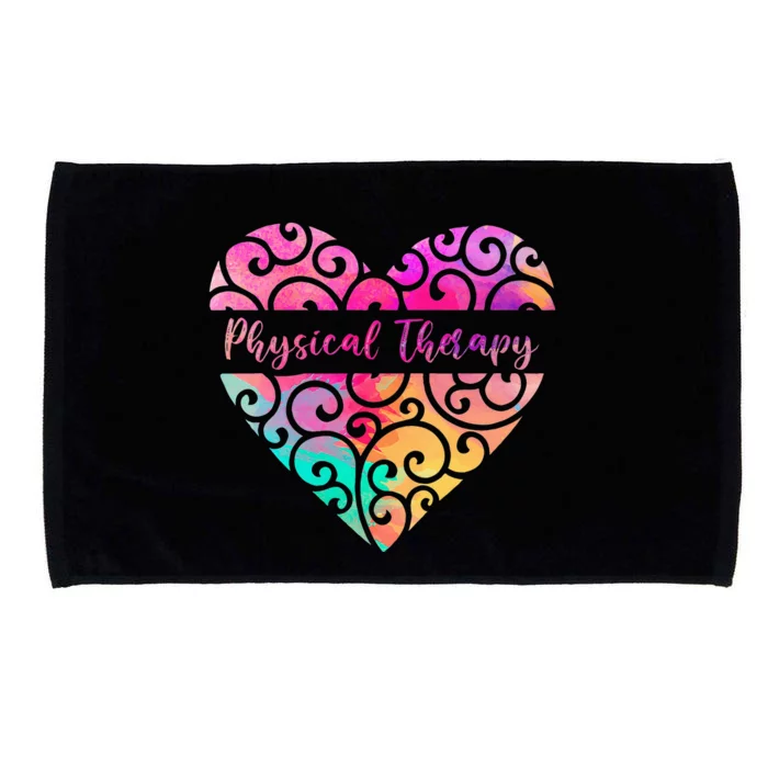 DPT PTA Heart Valentines Day Gift Love Physical Therapy Microfiber Hand Towel