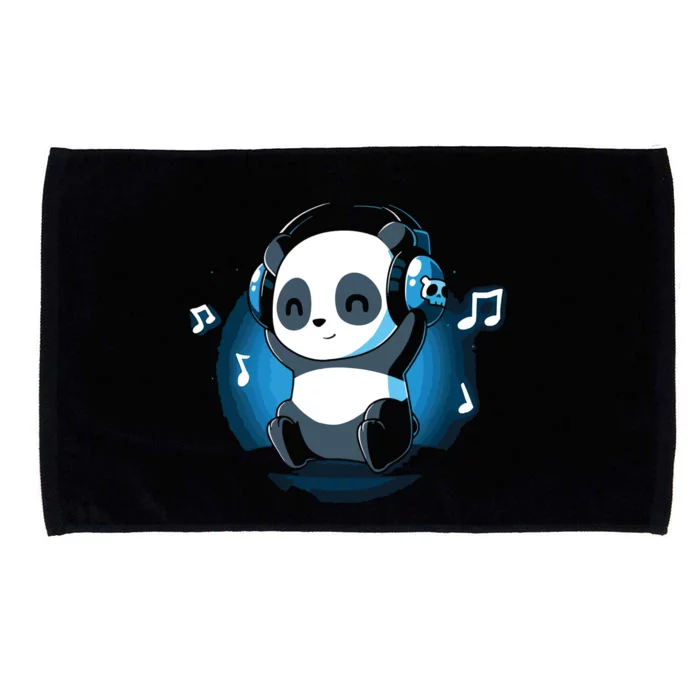 Dj Panda Headphones Microfiber Hand Towel