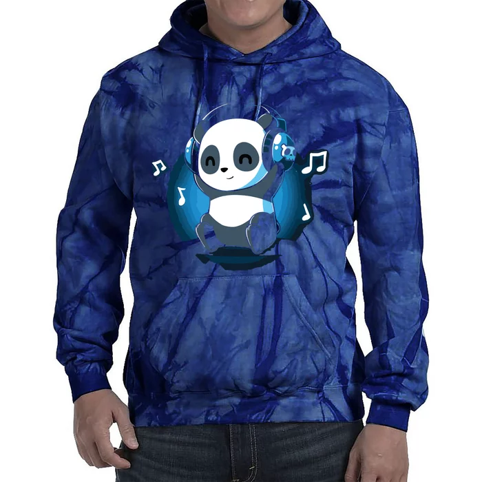 Dj Panda Headphones Tie Dye Hoodie