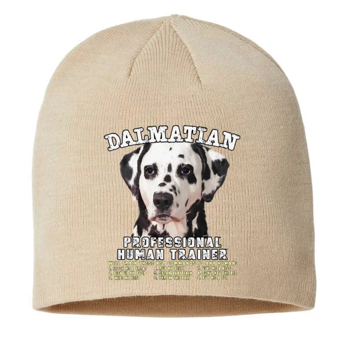 Dalmatian Professional Human Trainer Cute Dog 8 1/2in Sustainable Knit Beanie