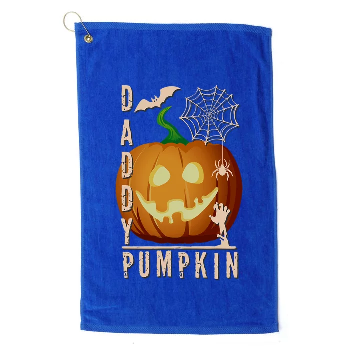 Daddy Pumpkin Halloween Cute Gift Platinum Collection Golf Towel