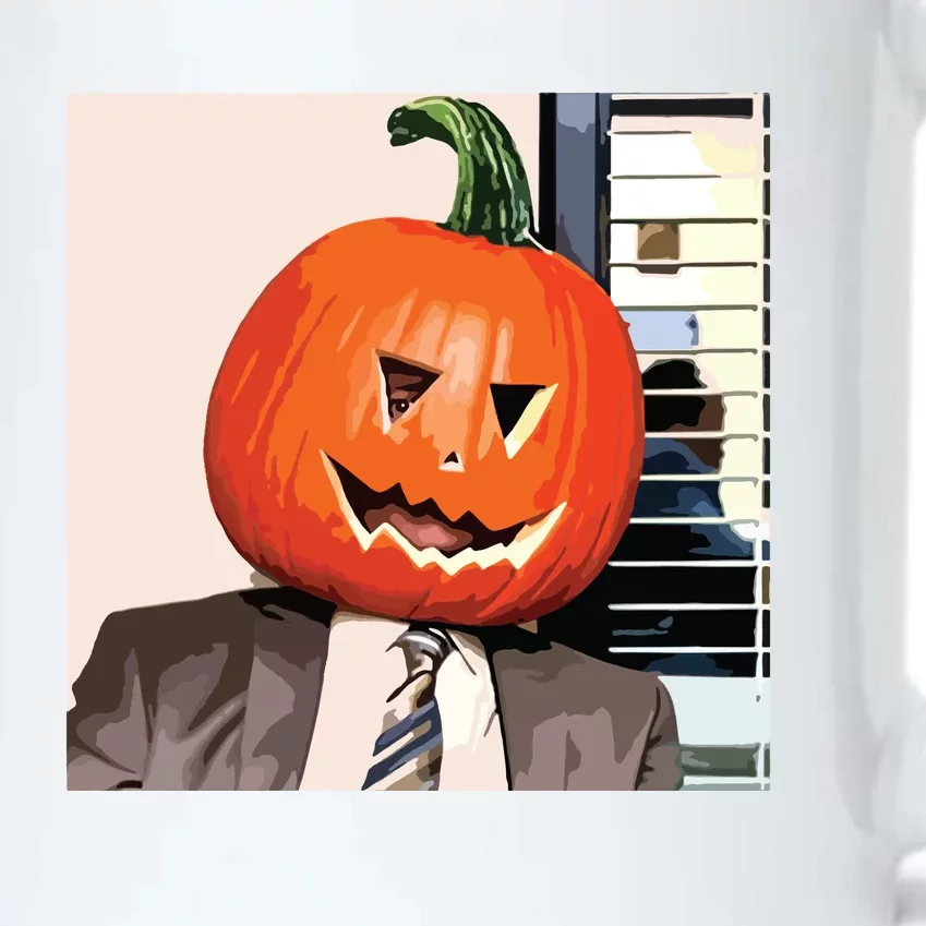 Dwight Pumpkin Head Black Color Changing Mug