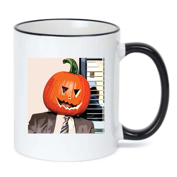 Dwight Pumpkin Head Black Color Changing Mug