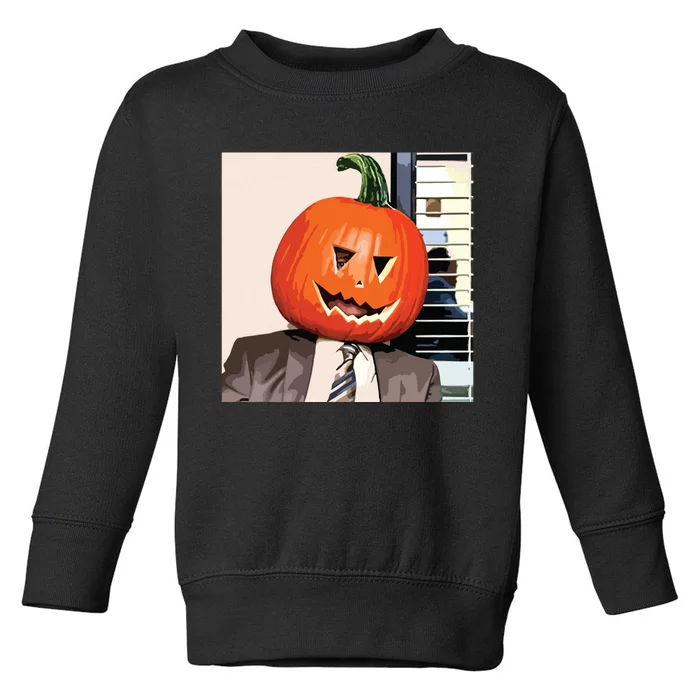 Dwight Pumpkin Head Toddler Sweatshirt