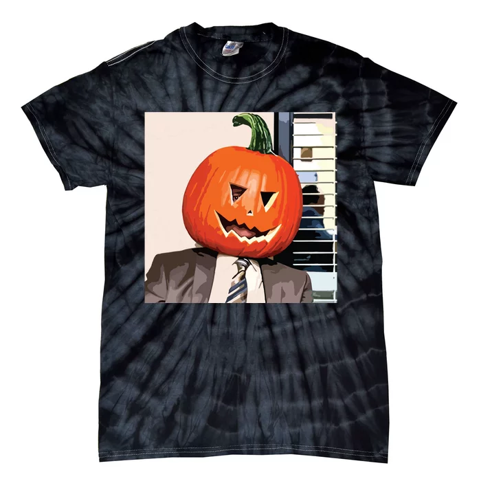 Dwight Pumpkin Head Tie-Dye T-Shirt