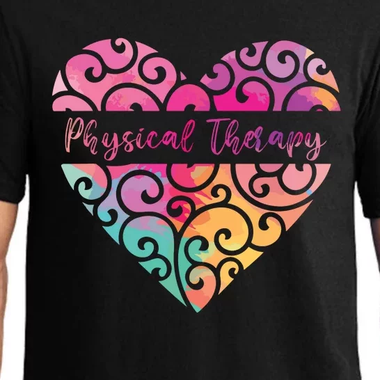 DPT PTA Heart Valentines Day Gift Love Physical Therapy Pajama Set