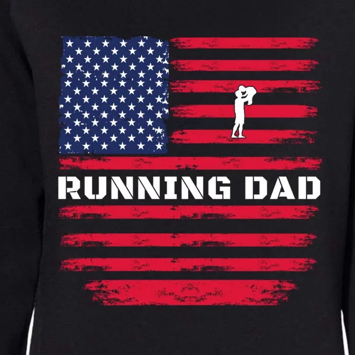 Daddy Protector Hero Fathers Day Camo American Flag Running Cool Gift Womens California Wash Sweatshirt