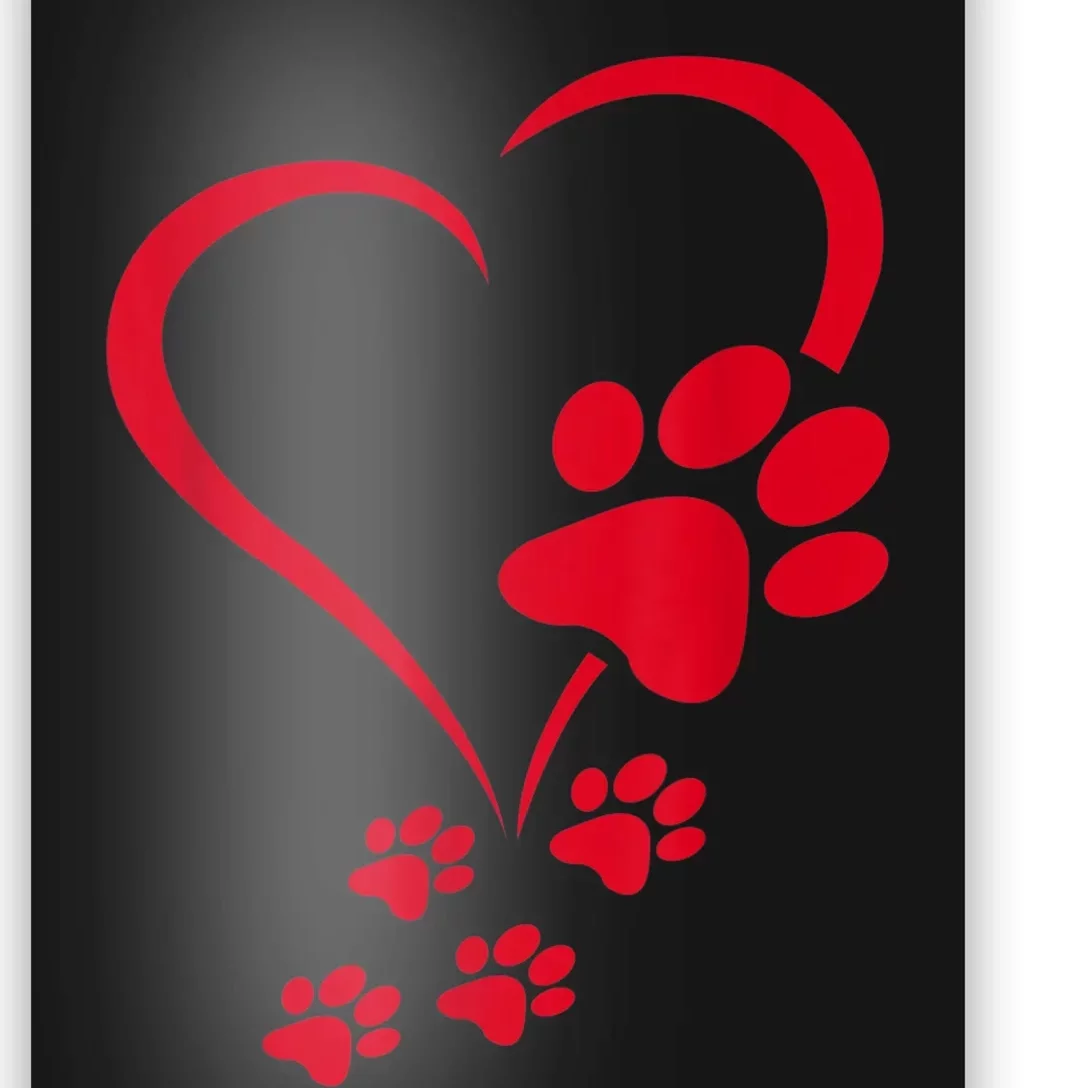 Dog Paws Hearts Baby Dogs Dog Paw Dog Paw Print Poster