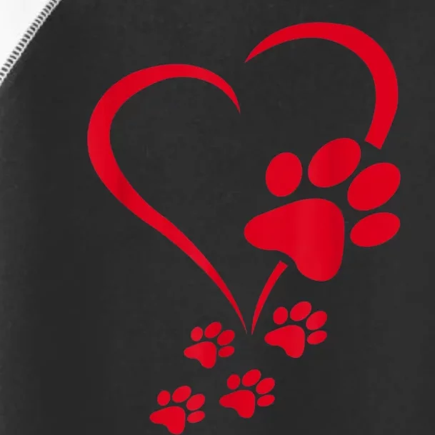 Dog Paws Hearts Baby Dogs Dog Paw Dog Paw Print Toddler Fine Jersey T-Shirt