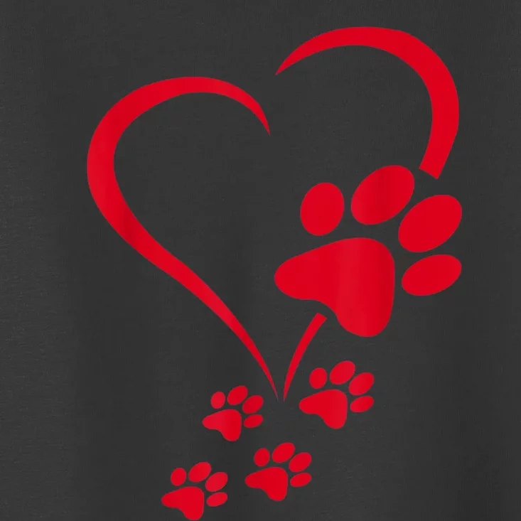 Dog Paws Hearts Baby Dogs Dog Paw Dog Paw Print Toddler T-Shirt