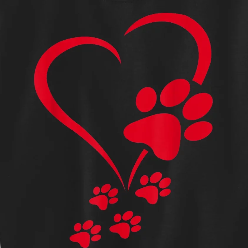 Dog Paws Hearts Baby Dogs Dog Paw Dog Paw Print Kids Sweatshirt