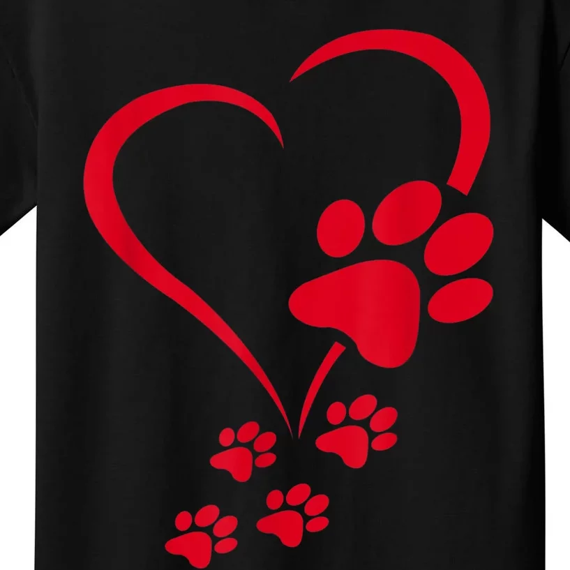 Dog Paws Hearts Baby Dogs Dog Paw Dog Paw Print Kids T-Shirt