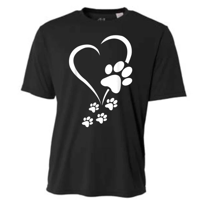 Dog Paws Hearts Baby Dogs Dog Paw Dog Paw Print Cooling Performance Crew T-Shirt