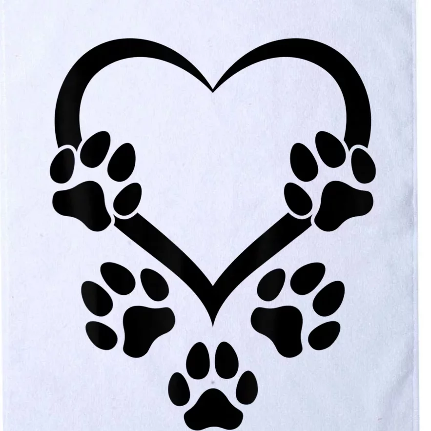 Dog Paw Heart Baby Dogs Dog Paws Hearts Dog Paw Platinum Collection Golf Towel