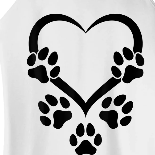 Dog Paw Heart Baby Dogs Dog Paws Hearts Dog Paw Women’s Perfect Tri Rocker Tank