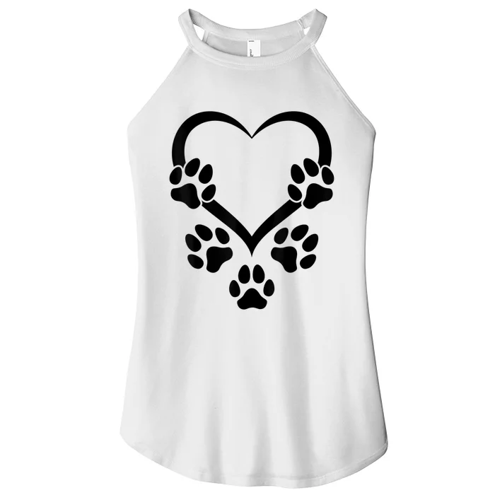 Dog Paw Heart Baby Dogs Dog Paws Hearts Dog Paw Women’s Perfect Tri Rocker Tank