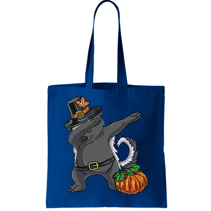 Dabbing Pilgrim Honey Badger Thanksgiving Gift Tote Bag