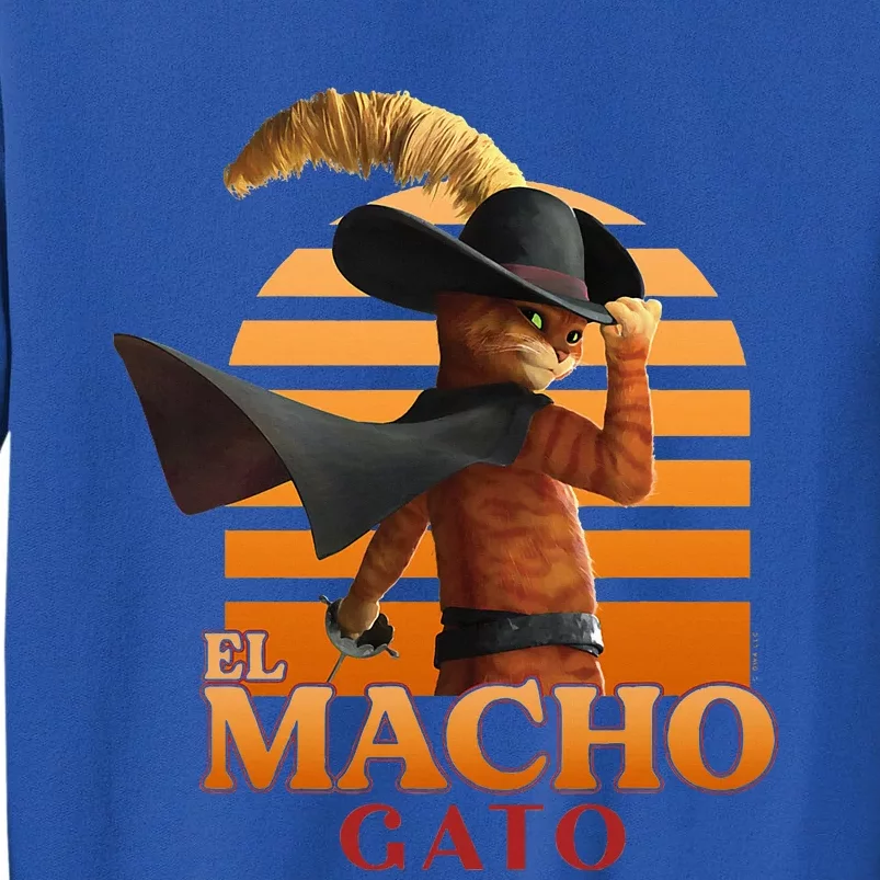 Dreamworks Puss In Boots The Last Wish El M.A.C.H.O Gato Logo Tall Sweatshirt