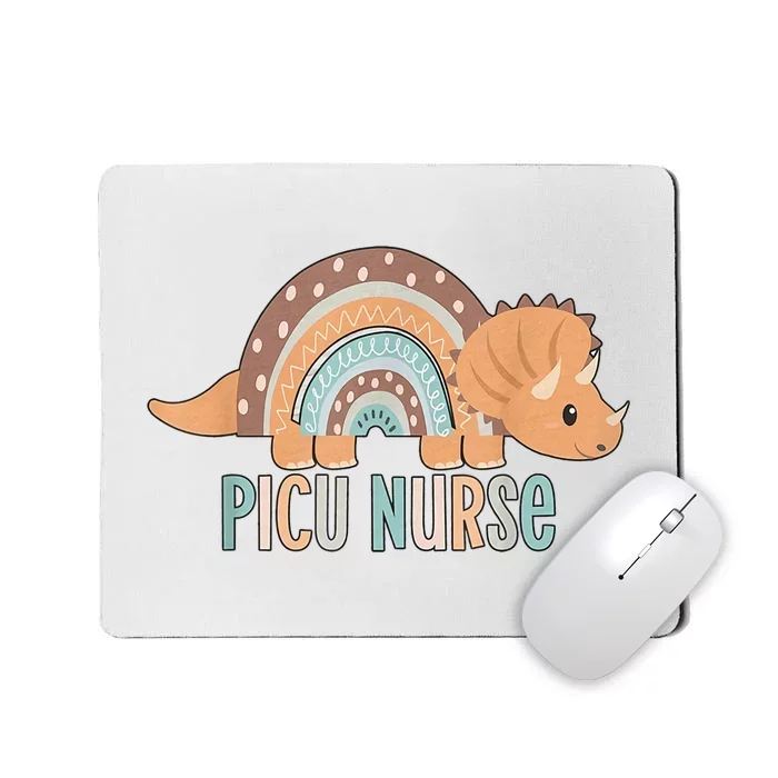 Dinosaur Pediatric ICU Nurse PICU RN Crew Nurse Graduation Mousepad