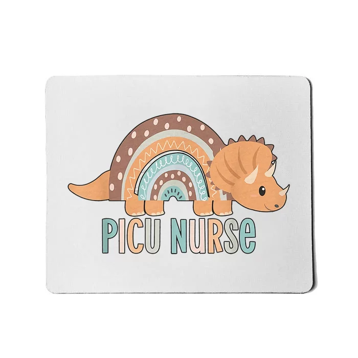 Dinosaur Pediatric ICU Nurse PICU RN Crew Nurse Graduation Mousepad