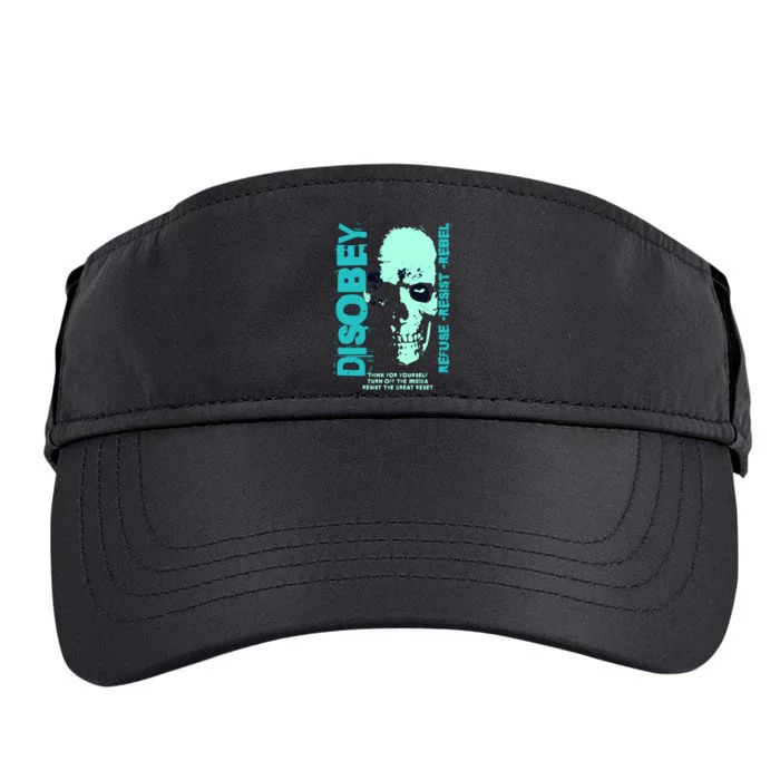 Disobey Politically Incorrect Resist The Great Reset Adult Drive Performance Visor