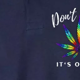 Dont Panic Its Organic Funny Tie Dye Weed Marijuana Softstyle Adult Sport Polo