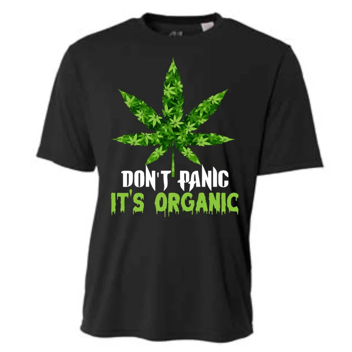 Don't Panic It's Organic Medical Marijuana Cooling Performance Crew T-Shirt