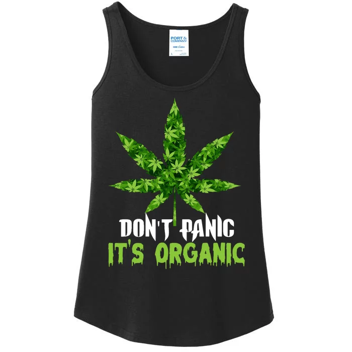 Don't Panic It's Organic Medical Marijuana Ladies Essential Tank