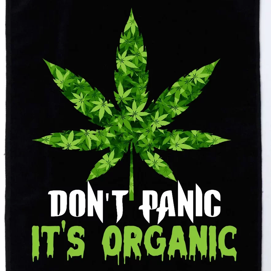 Don't Panic It's Organic Medical Marijuana Platinum Collection Golf Towel