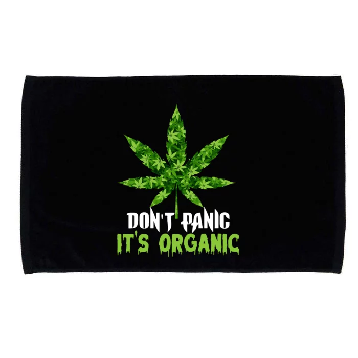 Don't Panic It's Organic Medical Marijuana Microfiber Hand Towel