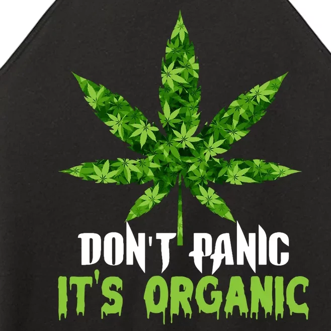 Don't Panic It's Organic Medical Marijuana Women’s Perfect Tri Rocker Tank