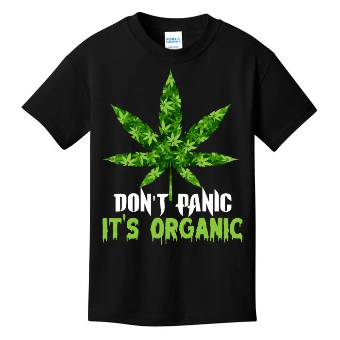 Don't Panic It's Organic Medical Marijuana Kids T-Shirt