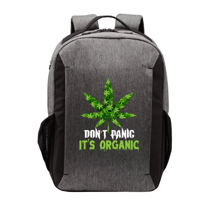 Don't Panic It's Organic Medical Marijuana Vector Backpack