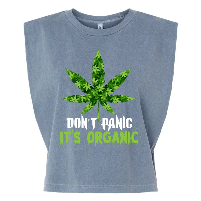 Don't Panic It's Organic Medical Marijuana Garment-Dyed Women's Muscle Tee