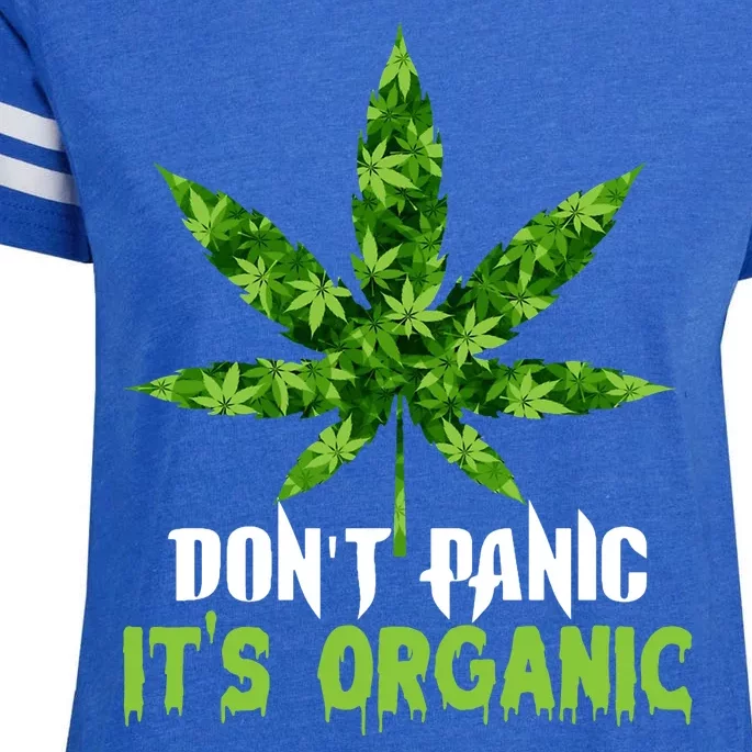 Don't Panic It's Organic Medical Marijuana Enza Ladies Jersey Football T-Shirt