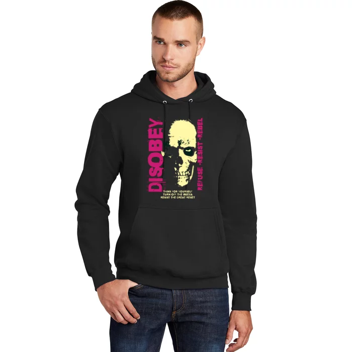 Disobey Politically Incorrect Resist The Great Reset Hoodie