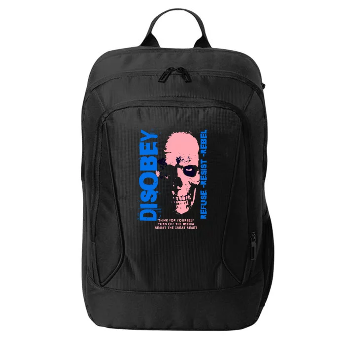 Disobey Politically Incorrect Resist The Great Reset City Backpack