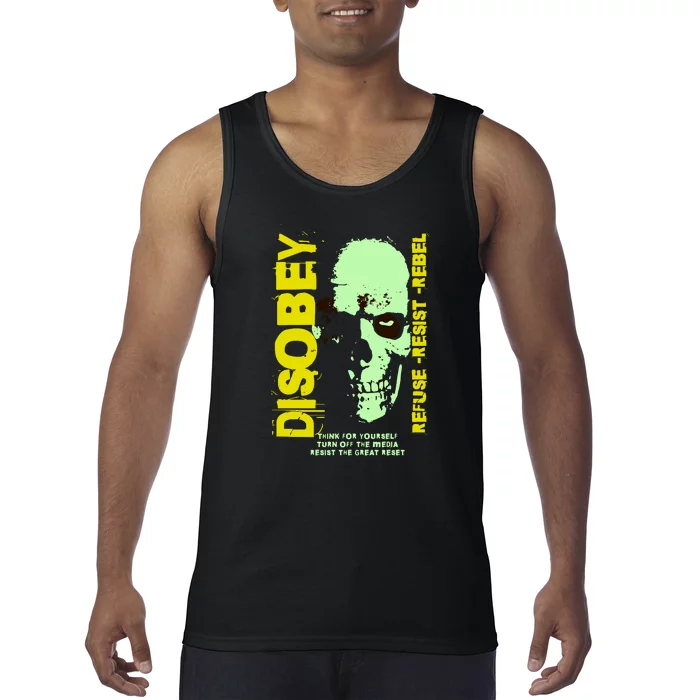 Disobey Politically Incorrect Resist The Great Reset Tank Top