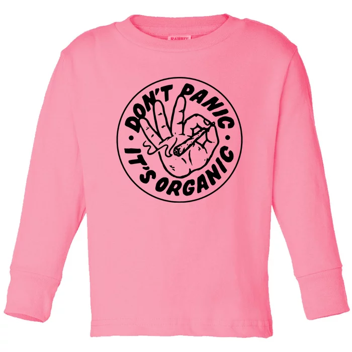 DonT Panic  ItS Organic Toddler Long Sleeve Shirt