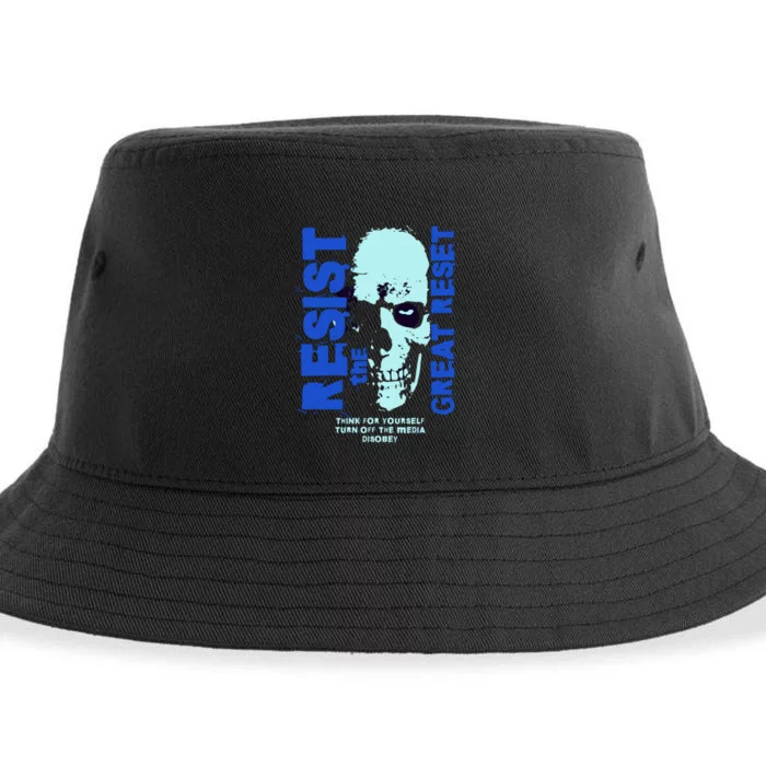 Disobey Politically Incorrect Resist The Great Reset Sustainable Bucket Hat